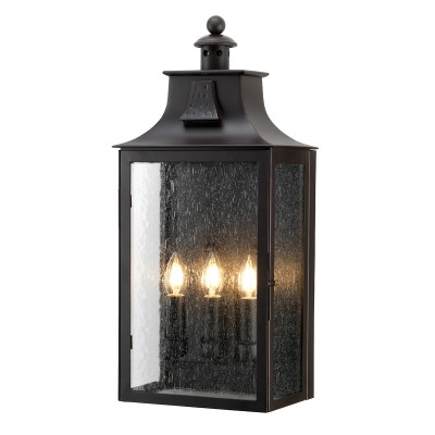  Elstead Lighting - Modello: Balmoral - Lampada da esterno a parete struttura in ferro bronzato con tre diffusori - Colore: Bronzo - Attacco Lampadina: E14 - 3 Lampadine - Watt 60W - Dimmerabile: NO - Grado di Protezione: IP44 - Classe Energetica: A - SKU: BALMORAL - Codice EAN: 5024005482505 