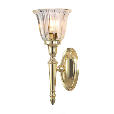  Elstead Lighting - Modello: Dryden - Lampada da parete per bagno dal design classico con diffusore a LED G9 in vetro - Attacco Lampadina: G9 - 1 Lampadina - Watt 3W - Dimmerabile: NO - Grado di Protezione: IP44 - Classe Energetica: A - SKU: BATH-DRYDEN1 
