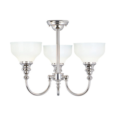  Elstead Lighting - Modello: Cheadle - Lampadario per bagno con tre diffusori in vetro a LED G9 dal design moderno - Colore: Cromato - Attacco Lampadina: G9 - 3 Lampadine - Watt 3W - Dimmerabile: NO - Grado di Protezione: IP44 - Classe Energetica: A - SKU: BATH-CD3 - Codice EAN: 5024005351719 