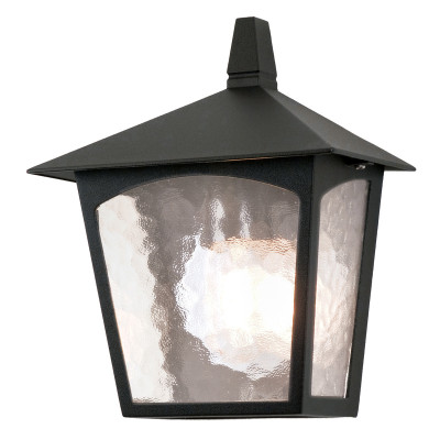  Elstead Lighting - Modello: York - Lanterna a parete dal design rustico con diffusore a 1 luce in vetro - Colore: Nero - Attacco Lampadina: E27 - 1 Lampadina - Watt 100W - Dimmerabile: NO - Grado di Protezione: IP44 - Classe Energetica: A - SKU: BL15-BLACK - Codice EAN: 5024005236009 