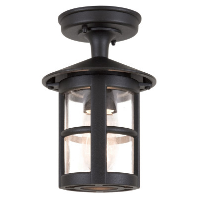 Elstead Lighting - Modello: Hereford - Lanterna da portico dal design rustico diffusore in vetro struttura in alluminio - Colore: Nero - Attacco Lampadina: E27 - 1 Lampadina - Watt 100W - Dimmerabile: NO - Grado di Protezione: IP43 - Classe Energetica: A - SKU: BL21A-BLACK - Codice EAN: 5024005237006 
