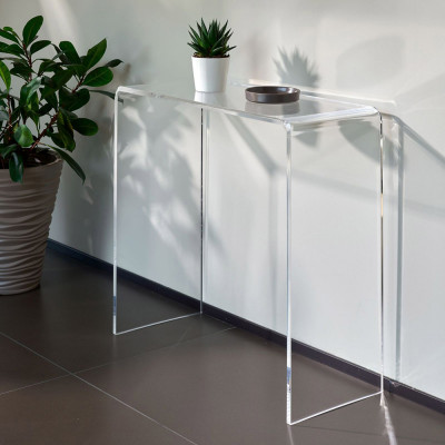  Emporium - Armonia - Console per ingresso con struttura piccola in plexiglass dal design moderno - Colore: Trasparente - SKU: E120183006 