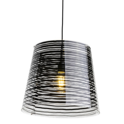  Emporium - Modello: Pixi - Lampada a sospensione moderna con diffusore a cono in plexiglass grande - Attacco Lampadina: E27 - 1 Lampadina - Watt 70W - Dimmerabile: NO - Grado di Protezione: IP20 - SKU: E120056 