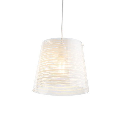  Emporium - Modello: Pixi - Lampada a sospensione moderna con diffusore a cono in plexiglass piccolo - Attacco Lampadina: E27 - 1 Lampadina - Watt 70W - Dimmerabile: NO - Grado di Protezione: IP20 - SKU: E120055 