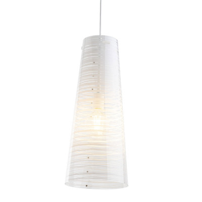  Emporium - Modello: Pixi - Lampada a sospensione moderna con diffusore a cono in plexiglass - Attacco Lampadina: E27 - 1 Lampadina - Watt 70W - Dimmerabile: NO - Grado di Protezione: IP20 - SKU: E120057 