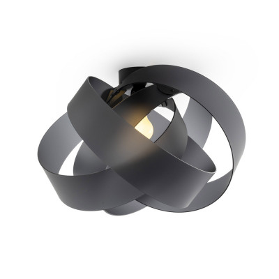  Emporium - Modello: Nuvola - Plafoniera moderna con diffusore in plexiglass intrecciato - Attacco Lampadina: E27 - 1 Lampadina - Watt 70W - Dimmerabile: NO - Grado di Protezione: IP20 - SKU: E120054 