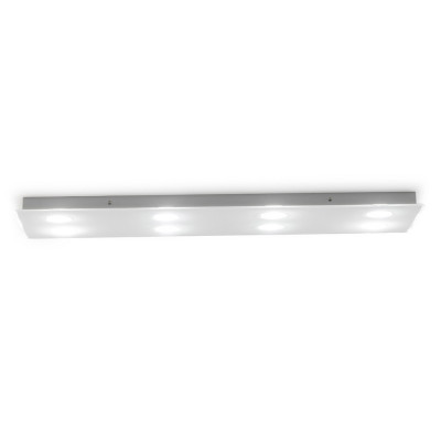  Emporium - Modello: Domino - Plafoniera rettangolare con diffusore in plexiglass con 8 lampadine - Colore: Bianco - Attacco Lampadina: GX53 - 8 Lampadine - Watt 8W - Dimmerabile: NO - Grado di Protezione: IP20 - SKU: E120036008 - Codice EAN: 8023289698104 
