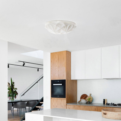  Emporium - Modello: Gemma - Plafoniera rotonda moderna con diffusore in pvc medio con 3 lampadine - Colore: Bianco - Attacco Lampadina: E27 - 3 Lampadine - Watt 70W - Dimmerabile: NO - Grado di Protezione: IP20 - SKU: E120042008 - Codice EAN: 8023289495611 