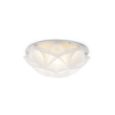 Emporium - Modello: Gemma - Plafoniera rotonda moderna con diffusore in pvc piccolo con 2 lampadine - Colore: Bianco - Attacco Lampadina: E27 - 2 Lampadine - Watt 70W - Dimmerabile: NO - Grado di Protezione: IP20 - SKU: E120043008 - Codice EAN: 8023289495680 