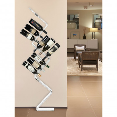  Emporium - Modello: Cantinetta - Portabottiglie alto in plexiglass dal design moderno - Colore: Trasparente - SKU: E120188006 - Codice EAN: 8023289502203 