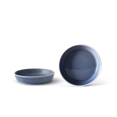 Evviva - Modello: Flora - Set 4 Piatti fondo in ceramica - Colore: Viola - SKU: EVV-22463