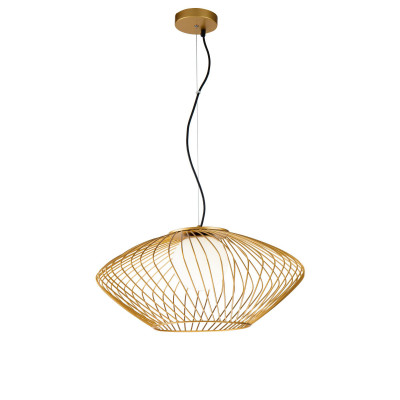  Maytoni - Plec - Sospensione con struttura in metallo e diffusore in vetro - 1 Lampadina E27 40W - IP20 - SKU: P364PL-01 