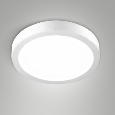  Fabas Luce - Modello: Nicole - Plafoniera grande rotonda a LED da soffitto con struttura in alluminio sottile - Colore: Bianco - Attacco Lampadina: Led Integrato - 1 Lampadina - Watt 18W - Lumen 18 - Dimmerabile: SI - Gradi Kelvin 2700K-3000K-4000K - Grado di Protezione: IP54 - Classe Energetica: E - SKU: 6576-64-254 