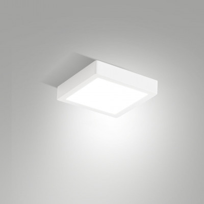  Fabas Luce - Modello: Gian - Plafoniera media a LED da soffitto con struttura in alluminio sottile - Colore: Bianco - Attacco Lampadina: Led Integrato - 1 Lampadina - Watt 18W - Lumen 2295 - Dimmerabile: NO - Gradi Kelvin 3000k Luce Calda - Grado di Protezione: IP54 - Classe Energetica: E - SKU: 6577-65-254 