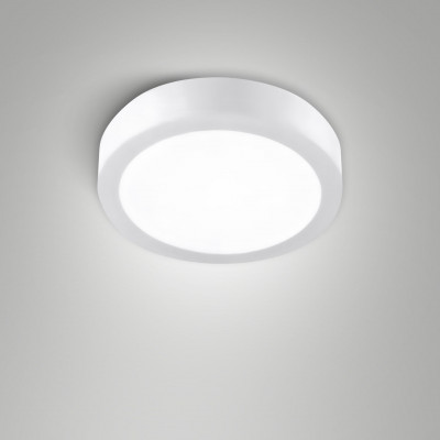  Fabas Luce - Modello: Nicole - Plafoniera media rotonda a LED da soffitto con struttura in alluminio sottile - Colore: Bianco - Attacco Lampadina: Led Integrato - 1 Lampadina - Watt 14W - Lumen 1785 - Dimmerabile: SI - Gradi Kelvin 2700K-3000K-4000K - Grado di Protezione: IP54 - Classe Energetica: E - SKU: 6576-65-254 