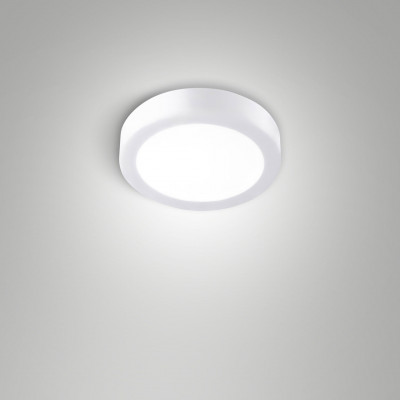  Fabas Luce - Modello: Nicole - Plafoniera piccola rotonda a LED da soffitto con struttura in alluminio sottile - Colore: Bianco - Attacco Lampadina: Led Integrato - 1 Lampadina - Watt 8W - Lumen 896 - Dimmerabile: SI - Gradi Kelvin 2700K-3000K-4000K - Grado di Protezione: IP54 - Classe Energetica: E - SKU: 6576-61-254 