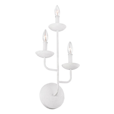  Feiss - Modello: Annie - Applique moderna da parete in acciaio con diffusori senza paralumi a 3 luci - Colore: Bianco - Attacco Lampadina: E14 - 3 Lampadine - Watt 40W - Dimmerabile: NO - Grado di Protezione: IP20 - Classe Energetica: A - SKU: FE-ANNIE3-PSW - Codice EAN: 5024005712817 