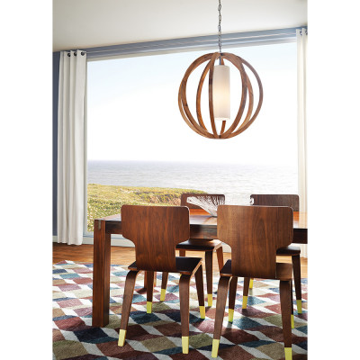  Feiss - Modello: Allier - Lampada a sospensione grande rustica con diffusore in legno di quercia e vetro - Colore: Legno - Attacco Lampadina: E27 - 1 Lampadina - Watt 75W - Dimmerabile: NO - Grado di Protezione: IP20 - Classe Energetica: A - SKU: FE-ALLIER-P-L-LW - Codice EAN: 5024005218012 