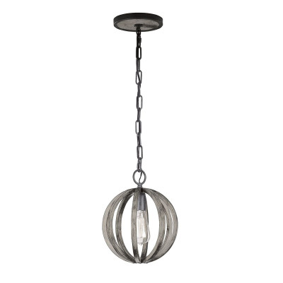  Feiss - Modello: Allier - Lampadario piccolo rustico con diffusore in legno di quercia - Colore: Ruggine - Attacco Lampadina: E27 - 1 Lampadina - Watt 60W - Dimmerabile: NO - Grado di Protezione: IP20 - Classe Energetica: A - SKU: FE-ALLIER-P-WW - Codice EAN: 5024005217916 