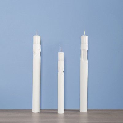  Formae - Portacandela grande in stile moderno in acciaio vernicialto "Flip" - SKU: FLIPB1 