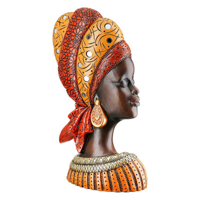  Gilde - Scultura da tavolo etnica con busto di donna - Colore: Marrone - SKU: 57785 - Codice EAN: 4063387577851 