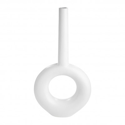  Gilde - Vaso in alluminio dal design moderno - Colore: Bianco - SKU: 68830 - Codice EAN: 4063387688304 