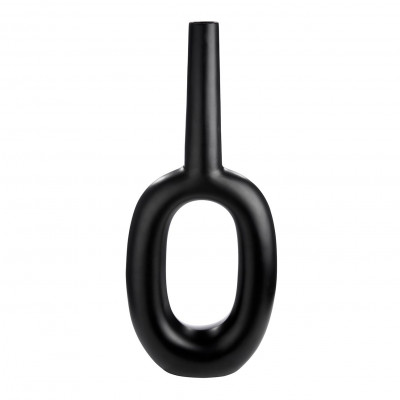  Gilde - Vaso in alluminio dal design moderno - Colore: Nero - SKU: 68832 - Codice EAN: 4063387688328 