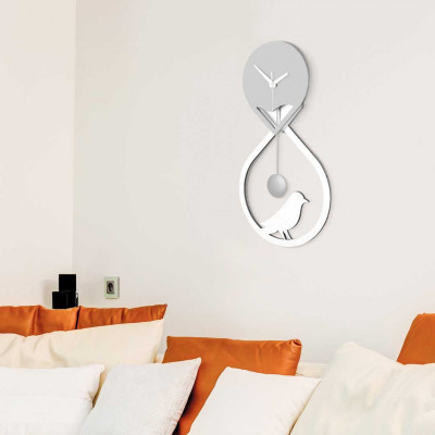  I Dettagli - Sandur - Orologio da parete a pendolo struttura in legno dal design moderno ed elegante - SKU: OP551SAN 