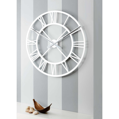  I Dettagli - Modello: Impero - Orologio da parete rotondo con numeri romani con struttura in legno di design - SKU: OR80IMPER 