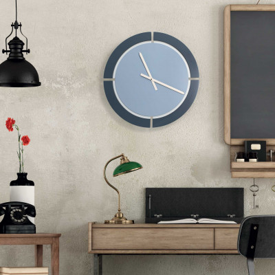  I Dettagli - Modello: Sirio - Orologio da parete rotondo con struttura in legno dal design minimalista moderno - SKU: OR5014SIR23 