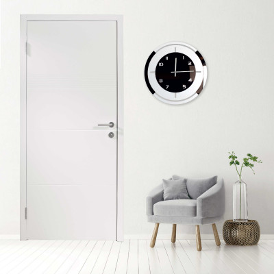  I Dettagli - Modello: Clio - Orologio da parete rotondo con struttura in legno dal design moderno - SKU: OR501CLI42P 