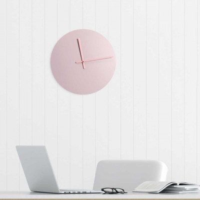  I Dettagli - Modello: Mercurio - Orologio da parete rotondo in legno dal design moderno e minimalista - Colore: Rosa - SKU: OR3041MER5 - Codice EAN: 1234567023106 