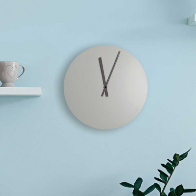  I Dettagli - Modello: Giove - Orologio da parete rotondo in stile minimalista dal design moderno ed elegante - Colore: Sabbia - SKU: OR306GIO27 