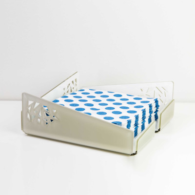  I Dettagli - Modello: Zaniah - Portatovaglioli porta salviettine orizzontale in plexiglass dal design moderno - SKU: CP721 