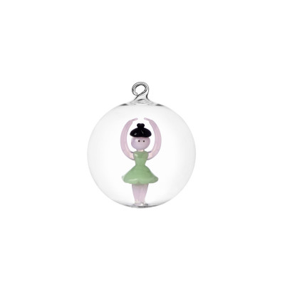  Ichendorf - Modello: Schiaccianoci - Pallina in vetro per albero di natale con ballerina - Colore: Trasparente - SKU: 0935209562 - Codice EAN: 8032397069447 