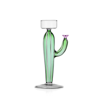  Ichendorf - Modello: Desert Plants - Portacandela a forma di cactus in vetro - Colore: Verde - SKU: 09352251 - Codice EAN: 8032397067634 