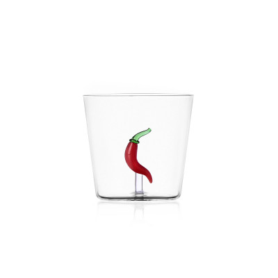 Ichendorf - Modello: Vegetables - Tumbler in vetro con peperoncino - Colore: Rosso - SKU: 09354114 - Codice EAN: 8032397059011 