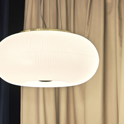  Ideal lux - Arizona - Lampada a sospensione in metallo e diffusore in vetro acidato - Colore: Bianco - 3 Lampadine GX53 9W - IP20 - SKU: 214474 