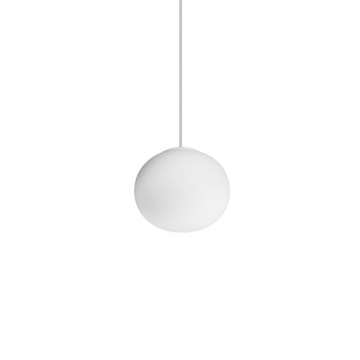  Ideal lux - Cotton - Lampada a sospensione moderna con diffusore in vetro rotondo acidato piccolo - Colore: Bianco - 1 Lampadina G9 4W - IP20 - SKU: 297781 
