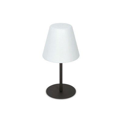  Ideal lux - Modello: Arcadia - Lampada da giardino da terra bassa con struttura in metallo e diffusore in PMMA - Colore: Antracite - Attacco Lampadina: E27 - 1 Lampadina - Watt 42W - Dimmerabile: NO - Grado di Protezione: IP44 - SKU: 298597 - Codice EAN: 8021696222745 