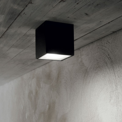  Ideal lux - Modello: Techo - Plafoniera da esterno grande in alluminio con diffusore in vetro - Attacco Lampadina: GU10 - 1 Lampadina - Watt 20W - Dimmerabile: NO - Grado di Protezione: IP54 - SKU: 25152G 