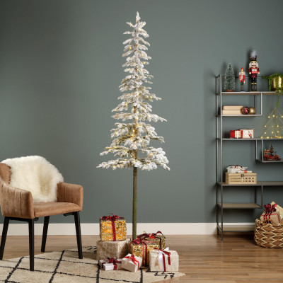  Kaemingk - Modello: Alpine - Albero di natale Abete alpino innevato con 150 Micro LED h.180 - SKU: 674071 - Codice EAN: 8718533663242 