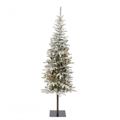  Kaemingk - Modello: Alpbach - Albero di natale Abete innevato h.210 con led - Colore: Verde/Bianco - SKU: 674068 - Codice EAN: 8720725434875 