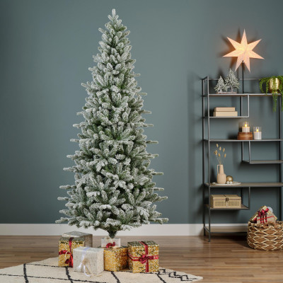  Kaemingk - Modello: Killington - Albero di Natale h.210 Abete di Killington glassato - Colore: Verde/Bianco - SKU: 684097 - Codice EAN: 8720194652565 