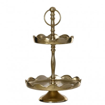  Kaemingk - Alzatina in alluminio per dolci - Colore: Oro - SKU: 386957 - Codice EAN: 8720725271555 