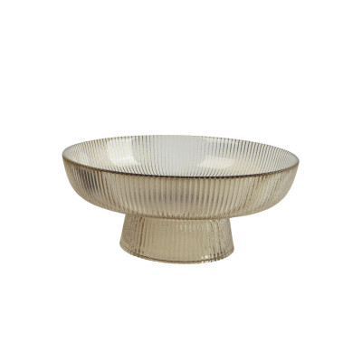  Kaemingk - Alzatina per dolci grande in vetro - Colore: Marrone Chiaro - SKU: 729584/CHIARO 