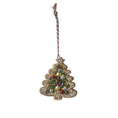  Kaemingk - Modello: Pan Di Zenzero - Decorazione albero di natale con Albero pan di zenzero - Colore: Multicolore - SKU: 537874/ALBERO 