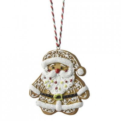  Kaemingk - Modello: Pan Di Zenzero - Decorazione albero di natale con Babbo pan di zenzero - Colore: Multicolore - SKU: 537874/BABBO 