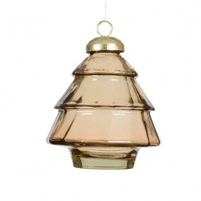  Kaemingk - Decorazione per albero di natale in vetro - Colore: Nocciola - SKU: 526274/NOCCIOLA 