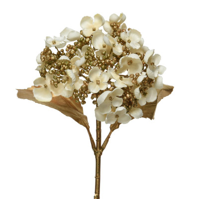  Kaemingk - Fiore articiale con ramo di ortensia - Colore: Crema - SKU: 221774 - Codice EAN: 8720194580950 